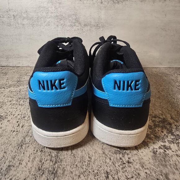 Nike Court Vision Low Next Nature Mens Size 8.5 Sneakers Black/Blue DH2987-005 - Picture 2 of 6